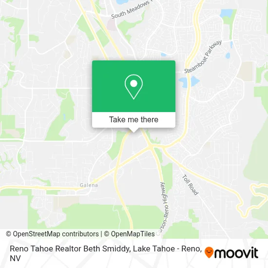 Reno Tahoe Realtor Beth Smiddy map