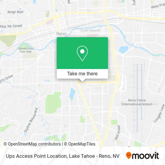 Ups Access Point Location map