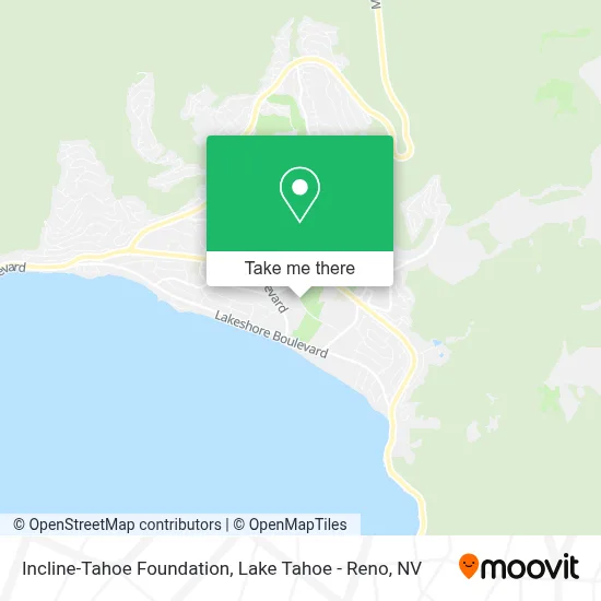 Incline-Tahoe Foundation map