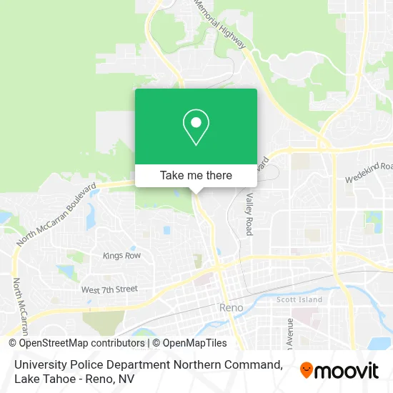 University Police Department Northern Command map