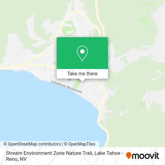 Stream Environment Zone Nature Trail map