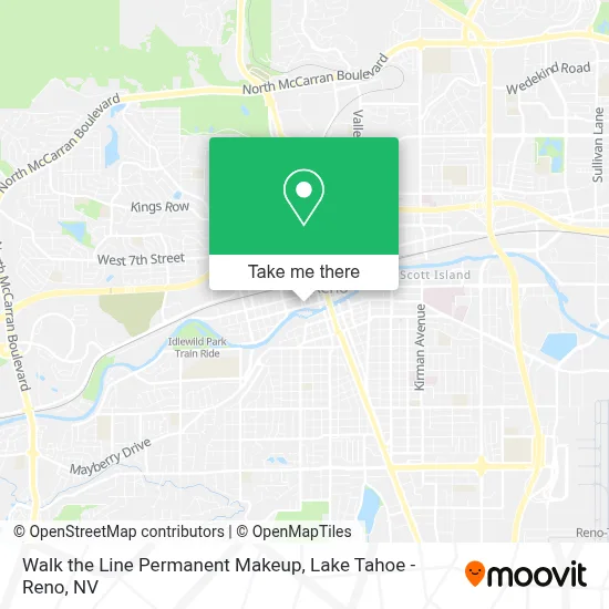Walk the Line Permanent Makeup map