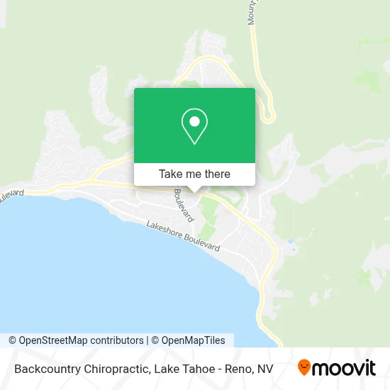 Backcountry Chiropractic map