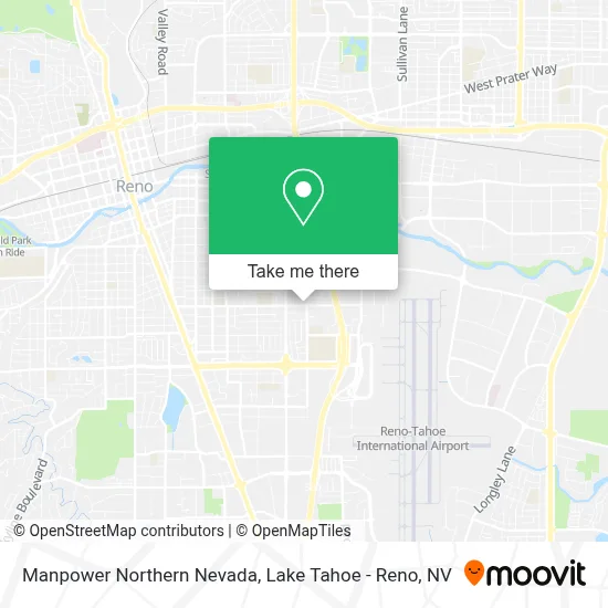 Manpower Northern Nevada map