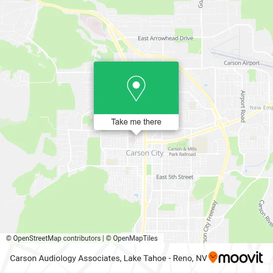 Carson Audiology Associates map