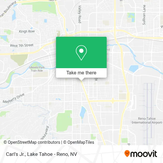 Carl's Jr. map