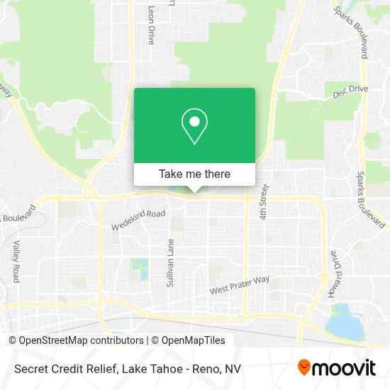 Secret Credit Relief map