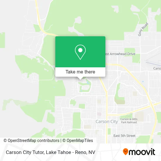 Carson City Tutor map