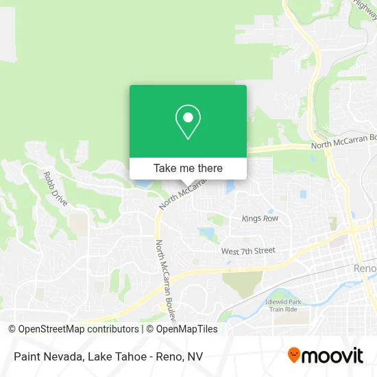 Paint Nevada map