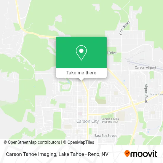 Carson Tahoe Imaging map