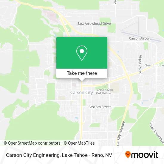 Carson City Engineering map