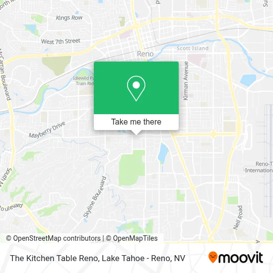 The Kitchen Table Reno map