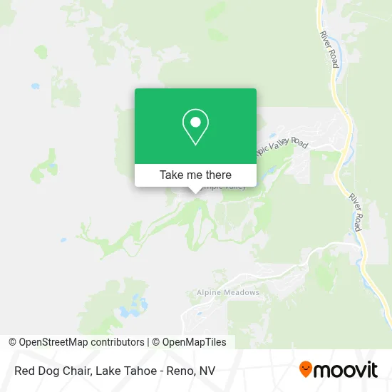 Red Dog Chair map