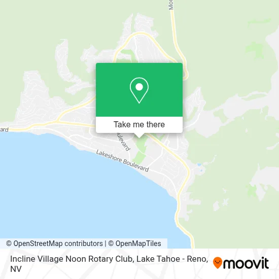 Incline Village Noon Rotary Club map