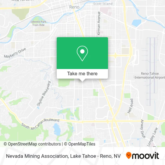 Nevada Mining Association map