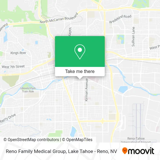 Reno Family Medical Group map