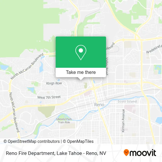 Reno Fire Department map