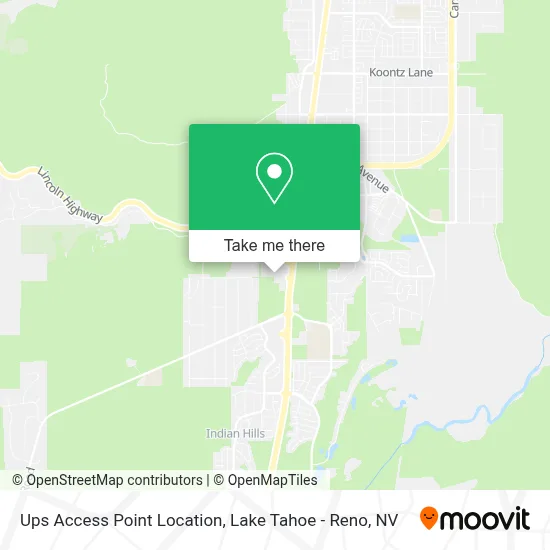 Ups Access Point Location map