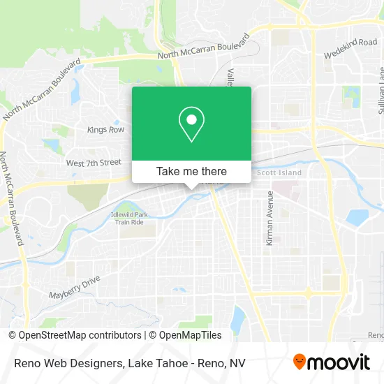 Reno Web Designers map