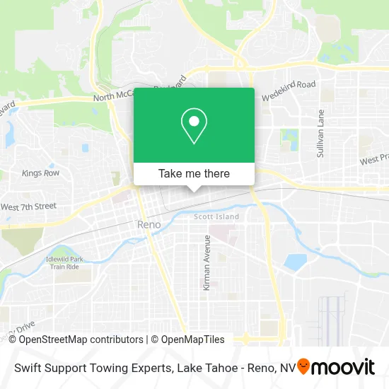 Swift Support Towing Experts map