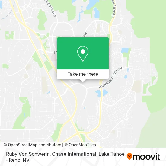 Ruby Von Schwerin, Chase International map