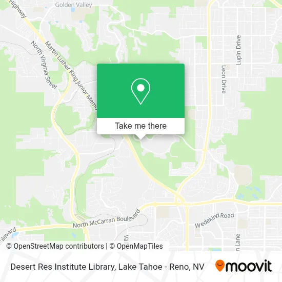 Desert Res Institute Library map