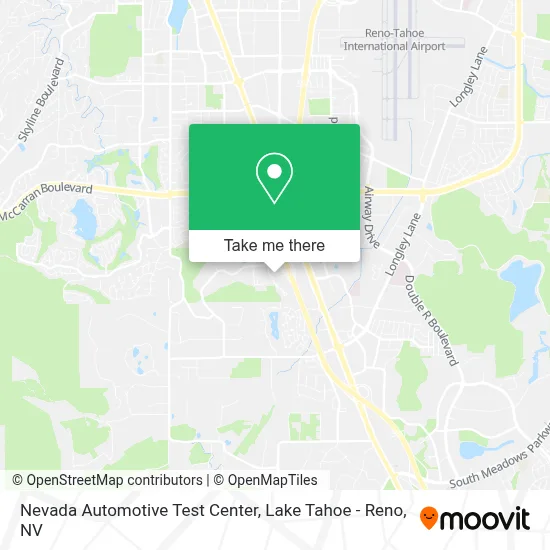 Nevada Automotive Test Center map