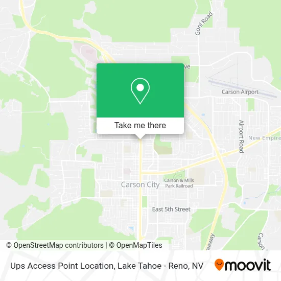Ups Access Point Location map