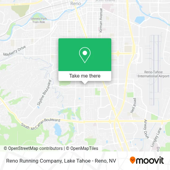 Reno Running Company map