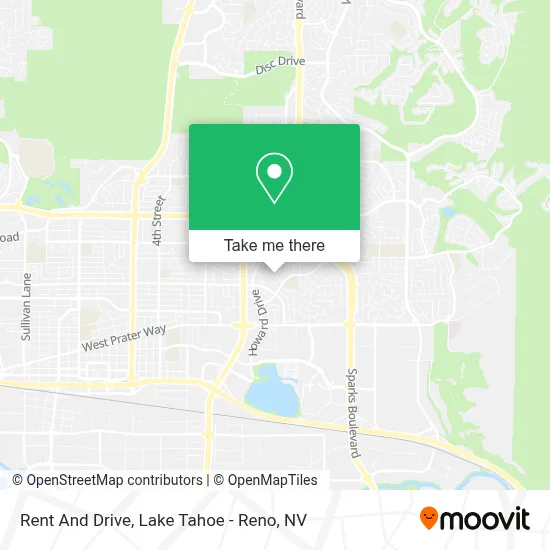 Rent And Drive map