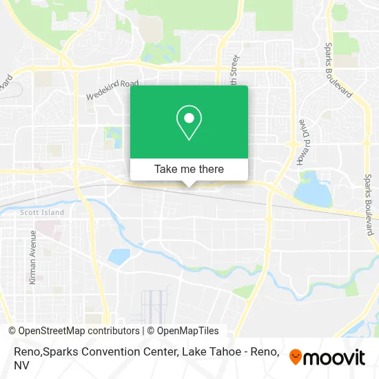 Reno,Sparks Convention Center map