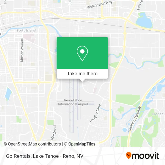 Go Rentals map