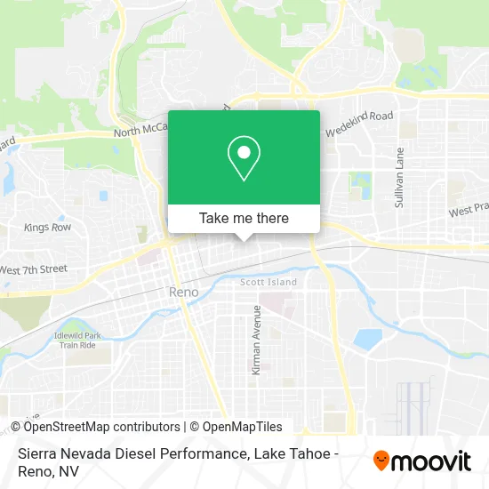 Sierra Nevada Diesel Performance map