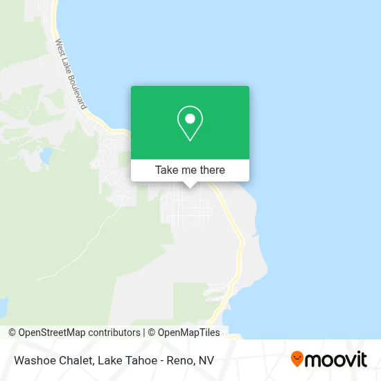 Washoe Chalet map