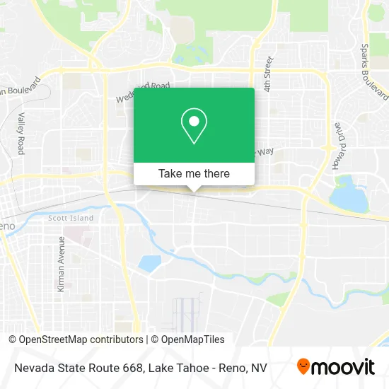 Nevada State Route 668 map