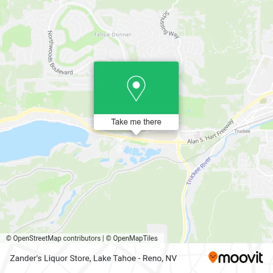 Zander's Liquor Store map