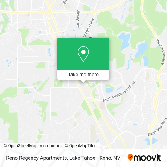 Reno Regency Apartments map