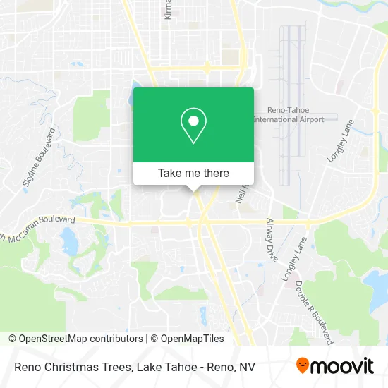 Reno Christmas Trees map