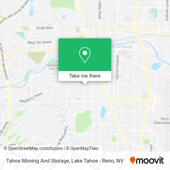 Tahoe Moving And Storage map