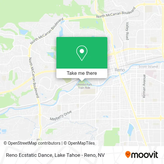 Reno Ecstatic Dance map