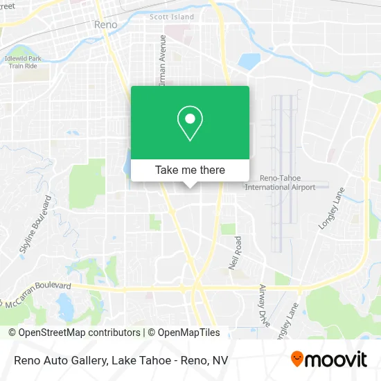 Reno Auto Gallery map