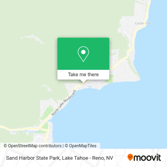 Sand Harbor State Park map