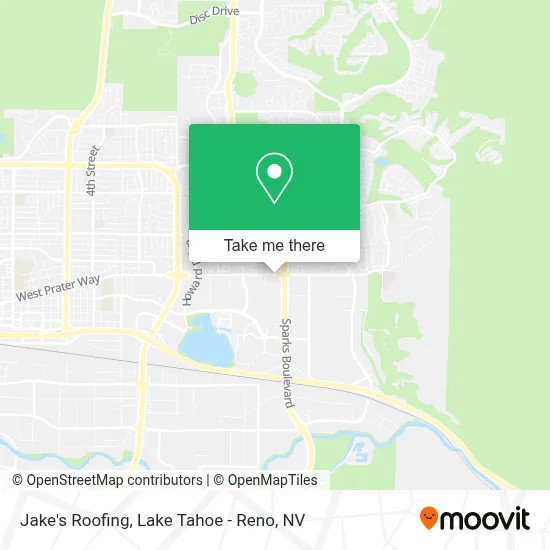 Jake's Roofing map
