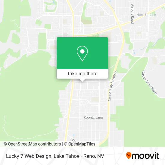 Lucky 7 Web Design map