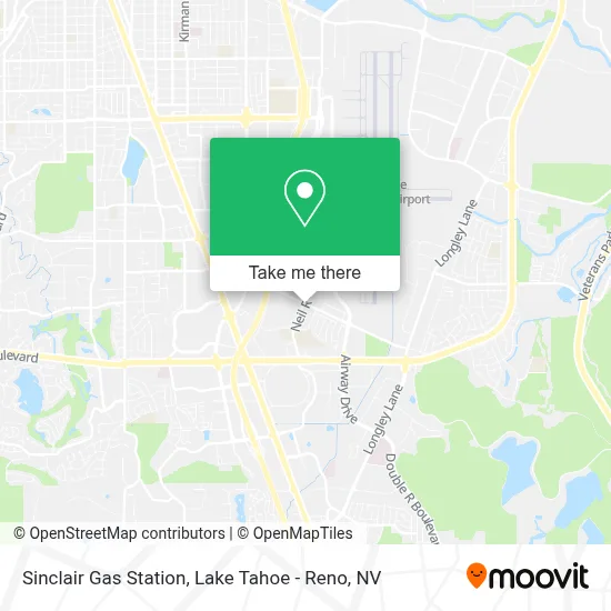 Sinclair Gas Station map
