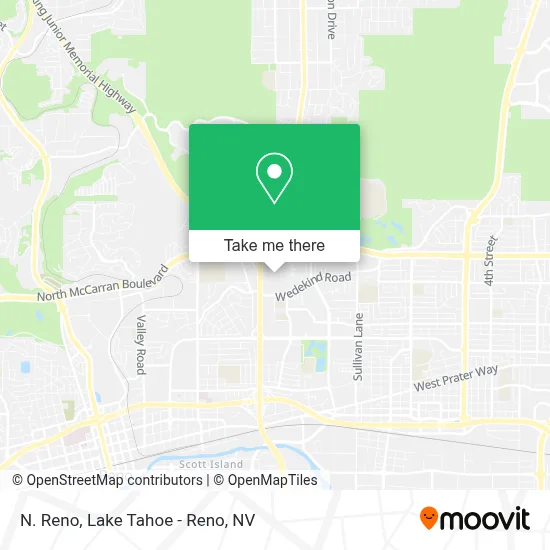N. Reno map