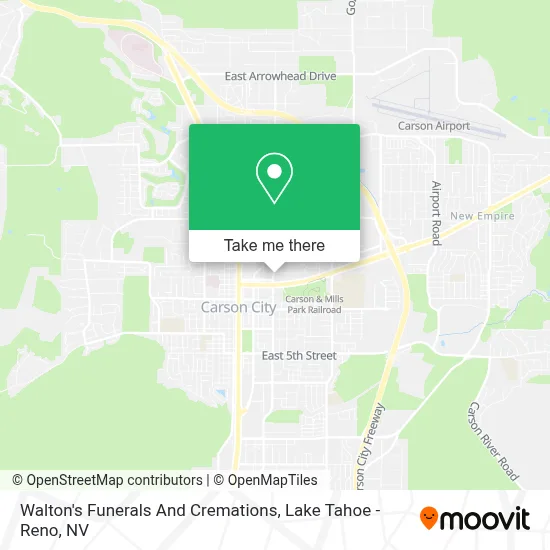 Walton's Funerals And Cremations map