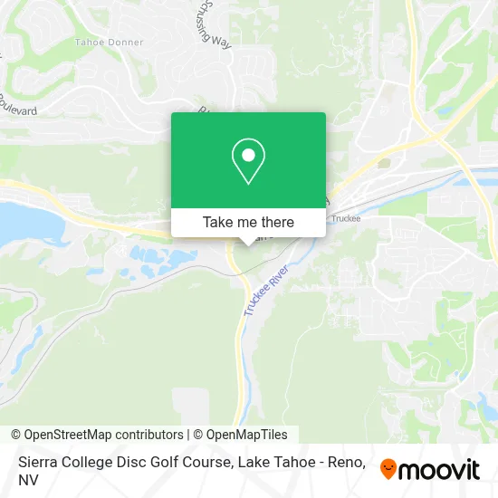 Sierra College Disc Golf Course map
