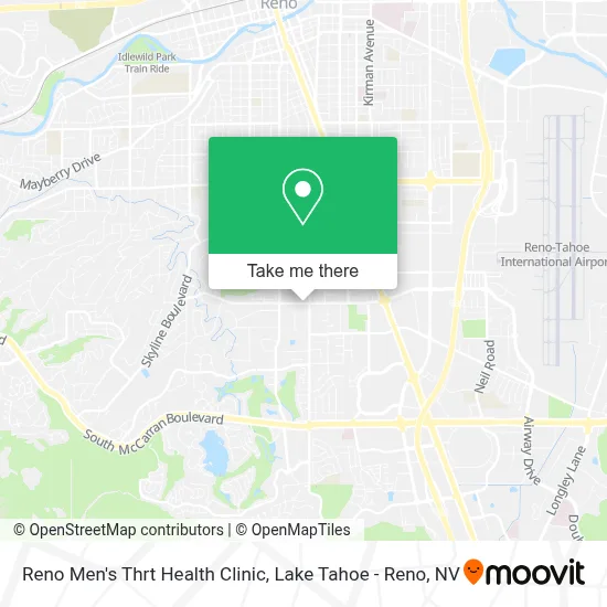 Reno Men's Thrt Health Clinic map