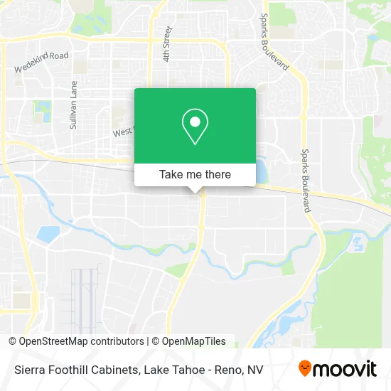Sierra Foothill Cabinets map